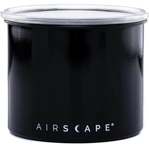 AIRSCAPE Kaffeedose 950 ml, Schwarz - Ersatzteile: Hochwertige Edelstahl-Kaffeedose mit 0,95 L Kapazität, ideal für die luftdichte Aufbewahrung von Kaffee und den Erhalt des Aromas.