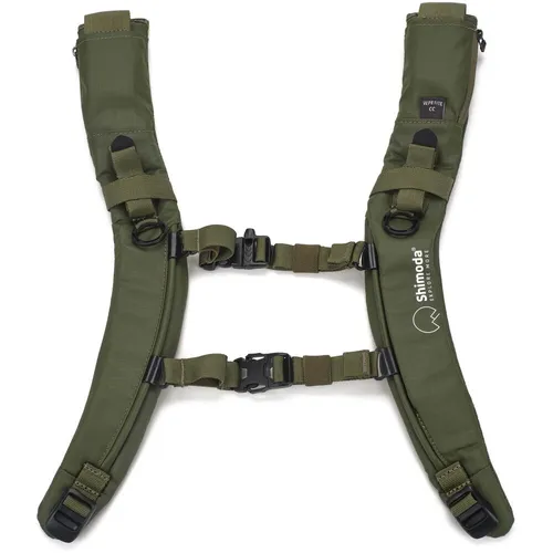 SHIMODA Damenschultergurt Simple Petite Army Green - Stylischer Damenschultergurt in Army Green, ideal für Fotografen. Robuste Verarbeitung und angenehmer Tragekomfort für den täglichen Einsatz.
