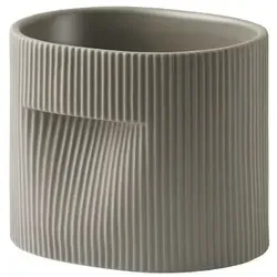 Muuto Ridge Pflanzentopf, höhe 15 cm, taupe