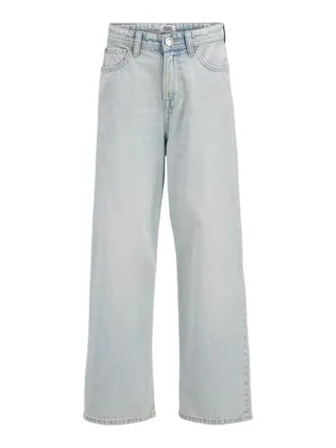 JACK & JONES Boy Baggy Fit Jeans JJIRON JJORIGINAL SQ 205 NOOS - Jungen-Jeanshosen in lässigem Baggy Fit, aus 95% Baumwolle für besten Tragekomfort und Nachhaltigkeit durch recycelte Materialien.