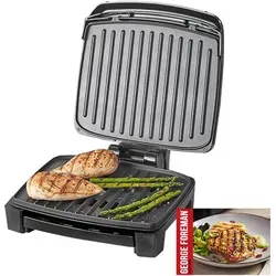 George Foreman Immersa Grill - Tischgrill für schnellen Genuss - Grill und Toaster in einem, mit abnehmbaren Teilen für einfache Reinigung in der Spülmaschine. 71% energieeffizienter als ein Backofen und perfekt für gefrorene Lebensmittel.