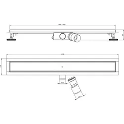 Profi Duschrinne Befliesbar 60-140cm Edelstahl SU 316 - Hochwertige, befliesbare Duschrinne aus 316 Edelstahl. Mit geringer Einbautiefe, entnehmbarem Siphon und hervorragender Korrosionsbeständigkeit ist sie ideal für private und professionelle Anwendungen.
