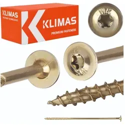 Tellerkopfschrauben Torx 6 8 10 - WKCP Holzbauschrauben - Hochwertige Tellerkopfschrauben für Holz, galvanisch verzinkt, ideal für stabile Verbindungen. Erhältlich in verschiedenen Längen von 50 mm bis 400 mm.