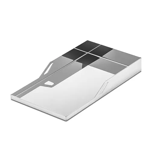 THÜROS Plancha Grillplatte 20x38 cm aus Edelstahl - Hochwertige Grillplatte aus rostfreiem Edelstahl für vielseitige Grillmöglichkeiten. Ideal zum Braten und Grillen, sorgt für gleichmäßige Hitzeverteilung und perfekte Ergebnisse bei jedem Grillabend.
