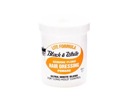 BW Haarpomade Black & White Lite Genuine Pluko Hair Dressing Pomade 200g
