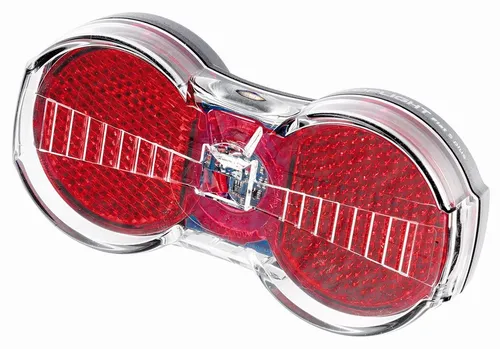 Busch & Müller Rücklicht Toplight Flat Plus, schwarz - Fahrradbeleuchtung, extrem leicht und flach, zugelassen nach StVZO, mit Standlicht über Kondensator – Made in Germany