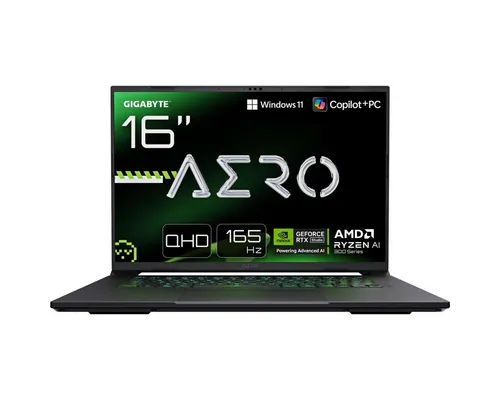 Gigabyte AERO X16 Gaming-Notebook - 16 Zoll Gaming-Notebook mit AMD Ryzen AI 7 und NVIDIA RTX 5070 für beeindruckende Performance und flüssiges Gaming-Erlebnis.