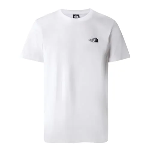 The North Face Mens Short Sleeve Simple Dome Tee - tn white (FN4) L - Outdoor & Funktionsshirts für Herren, ideal für urbanen Alltag mit umweltfreundlichem Print auf Wasserbasis für einen dezenten Blickfang.