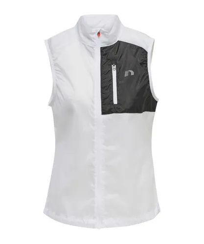NewLine Sweatweste Women Packable Tech Gilet weiß XS - Funktionsjacke aus 100% Polyester, leicht verstaubar und ideal für aktive Frauen, die Wert auf Komfort und Stil legen.