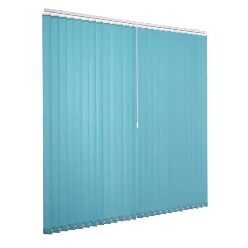 Ventanara® Lamellenvorhang türkis 300 x 250 cm - Jalousien mit 89 mm breiten Lamellen, tageslichtdurchlässig und blickdicht, ideal für Wohnzimmer, Schlafzimmer oder Büro, inklusive Montagematerial für einfache Installation.