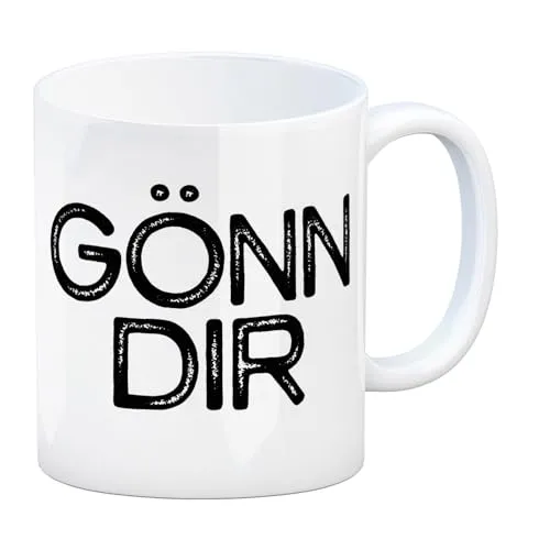 trendaffe Kaffeebecher mit Spruch: Gönn dir