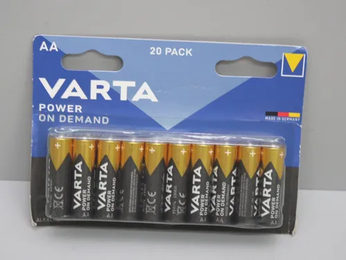 20x Varta Power on Demand Batterien AA Alkaline MN1500 1,5V Mignon 4006 LR6