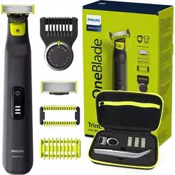 Philips OneBlade Pro 360 Gesichts- und Körperrasierer - Elektrische Rasierer mit 360-Klinge für präzises Trimmen, Stylen und Rasieren. Ideal für alle Haarlängen und empfindliche Bereiche.
