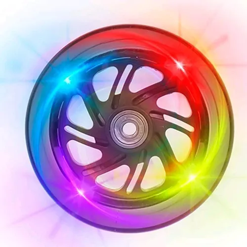 Milly Mally Boogie Dreiroller Balanceroller mit LED Rädern - Roller/Kickboards für Kinder ab 3 Jahren, bis 50 kg belastbar. Mit leuchtenden Rädern für mehr Fahrspaß und sicherem 3-Rad-Design für optimale Stabilität.