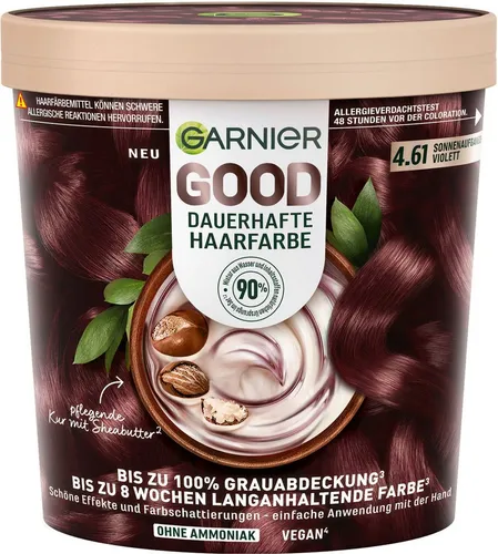 GARNIER Coloration Garnier GOOD Dauerhafte Haarfarbe, mit pflegender Formel braun