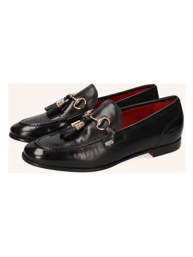 MELVIN & HAMILTON Leder-Mokassin "Scarlett" in Schwarz, Größe 39 für Damen - Damen Mokassins von MELVIN & HAMILTON in Schwarz, mit rutschhemmender Laufsohle und elegantem Ziertroddel-Detail für stilvollen Komfort.
