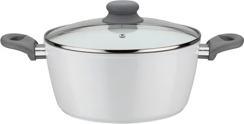 GSW Kochtopf Fiona, Induktionsgeeignet mit ILAG® CERAMIC-Veredelung - Gemüsetopf aus hochwertigem Aluminium, kratzfest und mit optimaler Wärmeleitfähigkeit. Ideal für fettfreies Kochen, inklusive energiesparendem FerroTherm®-Boden.