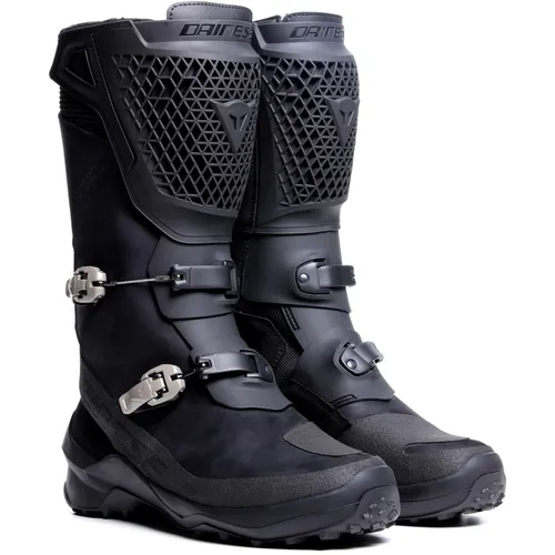 Dainese Seeker Gore-Tex Motorradstiefel für Herren, Größe 43 - Wasserdichte und atmungsaktive Motorradstiefel für Onroad und Offroad, mit einstellbarer Wadenweite und CE-Level 1 Schutz.