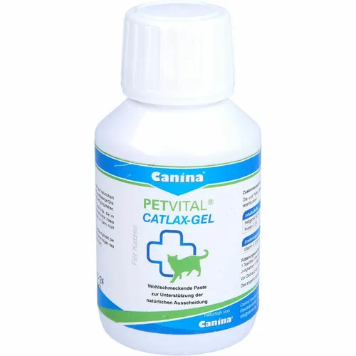 Petvital Catlax Gel 100 g - Tiergesundheit - Effektives Abführgel für Katzen, hilft bei der Vorbeugung von Haarballen und fördert die Verdauung.
