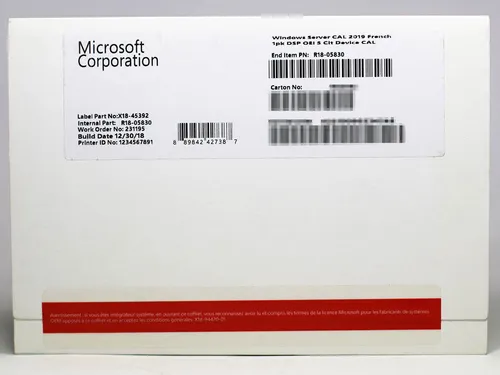 Geräte-Zugriffslizenzen, Device-CALs für Windows 2019, Systembuilder 5