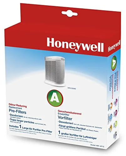 Honeywell HRF-AP1E Geruchsreduzierender Ersatzfilter für HPA100WE - Kommerzielle Stielstaubsaugerfilter, beseitigt unangenehme Haushaltsgerüche und filtert Staub sowie Tierhaare. Verlängert die Lebensdauer Ihres HEPA-Filters.