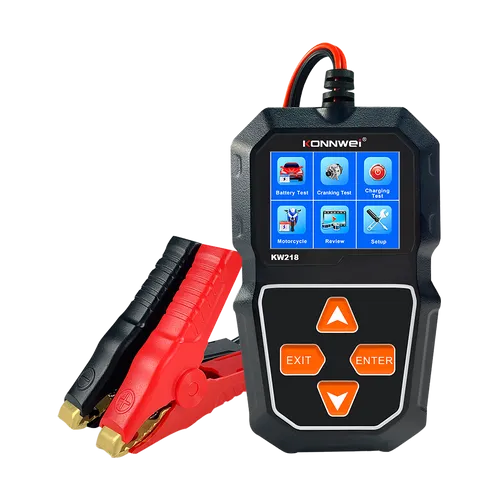 Konnwei KW218 Batterie-Messgerät – Effiziente Batterieprüfung - Prüfgerät für Fahrzeugbatterien, einfach zu bedienen und präzise Messungen für eine zuverlässige Überprüfung der Batterieleistung.