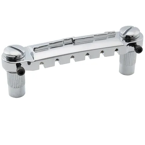 Musiclily Pro 52,5mm Wraparound Steg Bridge Intonierbar Brücke für Epiphone Les Paul Junior LP Style E-Gitarre,Chrom