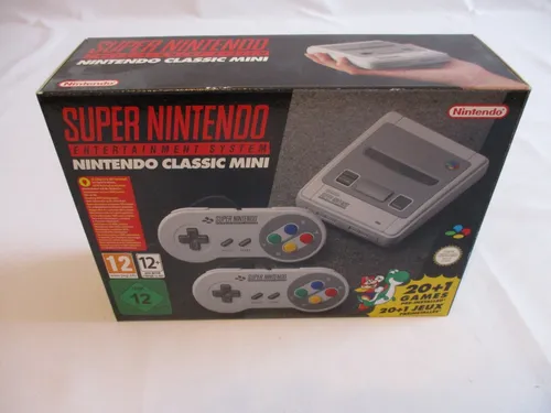 Super Nintendo Classic Mini Konsole - SNES Neu OVP - Heimkonsole im nostalgischen Design, HDMI-Anschluss für modernen Fernseher und zahlreiche vorinstallierte Klassiker für stundenlangen Spielspaß.