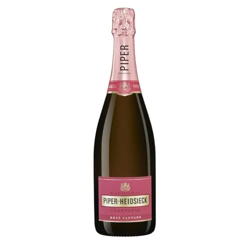 Piper-Heidsieck Sauvage Rosé Champagner 0,75 Liter - Extravaganter Rosé Champagner mit feiner Perlage, ideal als Aperitif oder zu sommerlichen Gerichten. Genießen Sie fruchtige Noten von Beeren und Zitrusfrüchten.