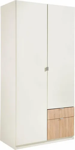 priess Kleiderschrank Steyr - Moderner Kleiderschrank mit integrierten Schubladen für das Jugendzimmer. Praktische Aufteilung mit Kleiderstange und Fächern sorgt für Ordnung und erleichtert das Ankleiden. Erhältlich in verschiedenen Breiten und Farben.