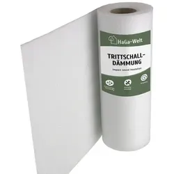 HaGa® Premium Trittschalldämmung 1,25m x 30m x 5mm für Laminat-, Vinyl- und Holzböden - Optimale Schalldämmung und Wärmeisolierung für Ihre Böden. Die HaGa Trittschalldämmung ist schimmelresistent und einfach zu verlegen – ideal für Laminat, Vinyl und Holz.