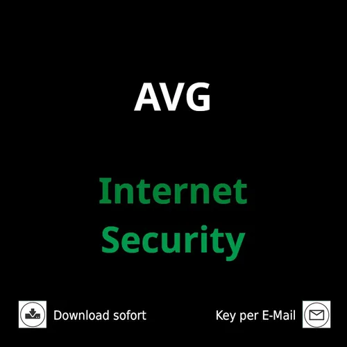 AVG Internet Security 2025 - 1 Jahr für 1 PC - Security-Suite zum Schutz vor Viren und Online-Bedrohungen, einfach per Download erhältlich und ideal für Windows-Nutzer.