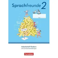 Sprachfreunde - Sprechen - Schreiben - Spielen - Östliche Bundesländer und Berlin - Ausgabe 2022 - 2. Schuljahr: Arbeitsheft Fördern - Mit ... und Berlin - Ausgabe 2022, 2. Schuljahr)