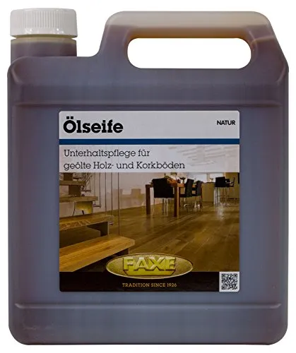 Faxe Ölseife natur 2,5 Liter - Ideale Pflege für Holzböden - Bodenreiniger für Kork und Holz, sorgt für langanhaltenden Schutz und natürliche Pflege Ihrer Böden.