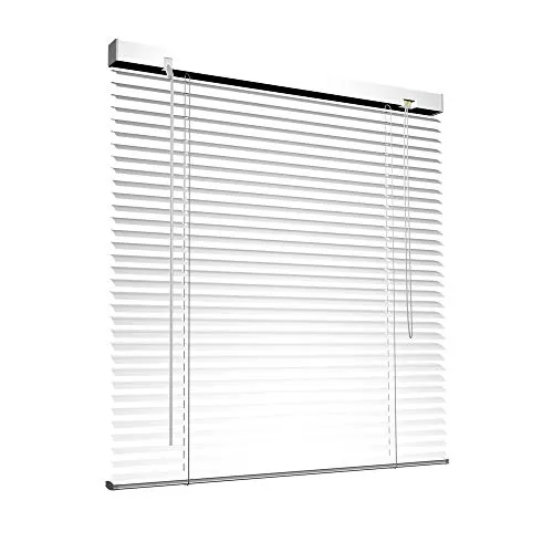 Victoria M. Aluminium Jalousie 90 x 130 cm, weiß – ohne Bohren, inkl. Klemmclips - Hochwertige Aluminium Jalousie für einfache Montage ohne Bohren. Bietet flexiblen Sichtschutz und lässt sich in mehreren Positionen arretieren. Ideal für Fensterrahmen bis 15 mm Stärke.