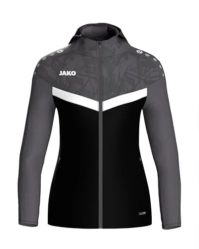 JAKO Herren Kapuzensweat Kapuzenjacke Iconic - Hoodies, nachhaltig aus 100 % recyceltem Polyester, mit Keep Dry Funktion für optimalen Feuchtigkeitstransport und praktischen Reißverschlusstaschen.
