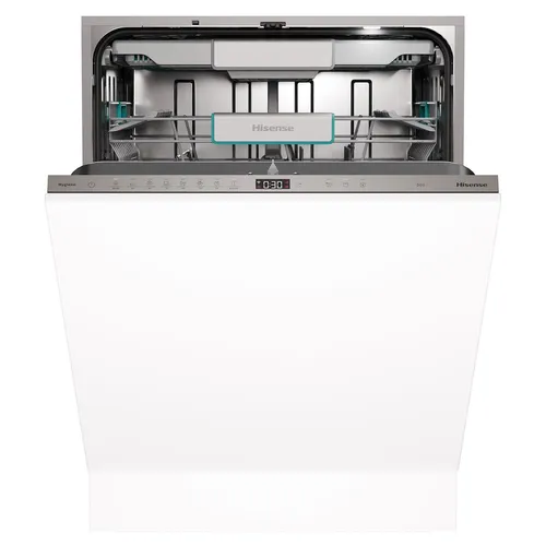 Hisense Spülmaschine HV693A65AD - Bündig montierte 16-Gedecke Spülmaschine mit Autodose und Wifi-Funktion. Energieeffizienzklasse A für effizientes Spülen und einfachen Zugang zu modernen Funktionen.