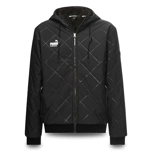 PUMA Workwear Winterjacke ESSENTIALS mit Kapuze - Hochwertige Übergangsjacke für Herren mit robuster Materialqualität, optimalem Wetterschutz und stylishen Design – ideal für Arbeiten bei Kälte und Wind.