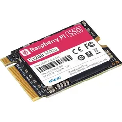 RPI M.2 SSD 512 - Raspberry Pi NVMe SSD mit 512 GB - Software & Speicherkarten - Hervorragende I/O-Leistung für den Raspberry Pi 5, ideal für speicherintensive Anwendungen.