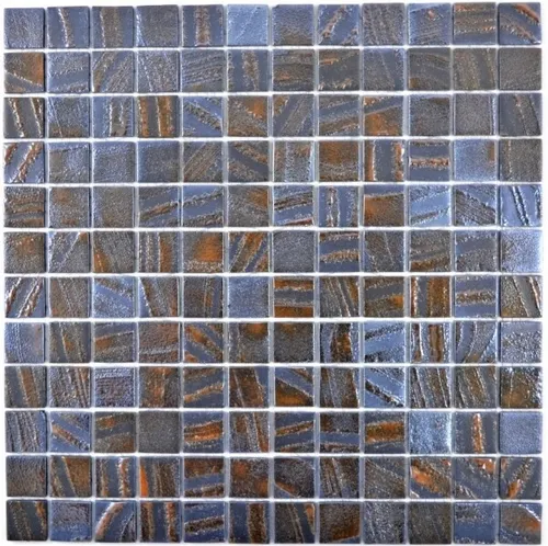 Mosaikfliese ECO Recycling GLAS ECO bronze oxide MOS360-07_f | 10 Mosaikmatten