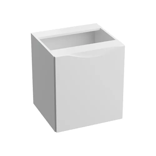 lavita Cargo-Möbel Kolorado Weißer Glanz 500 Hängeschrank Badschrank FrachtkorbSchrank 50cm Breit Hängeschrank fürs Bad Lackierte Platte 46x50,5x54,2 cm Montierte Möbel