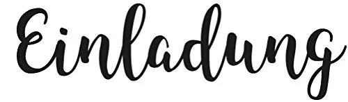 Rayher Einladung Motivstempel Schreibschrift 3,0 x 9,0 cm