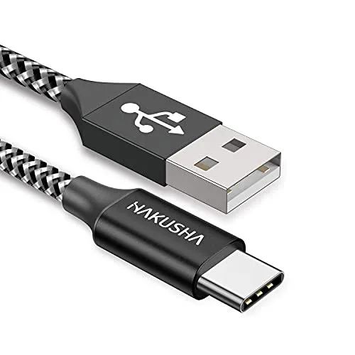 USB C Kabel 3.1A Fast Charge, 0.5M Charging Cable USB C ladefähig Angle Durable Nylon Braided USB A to USB C Charging Cable for Galaxy S23、S22、S21、Z Flip4, Z Flip3,Note10/9/8,M31 M30s M20,A20e A71