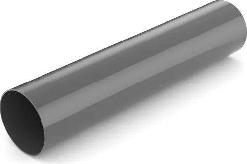 2m Fallrohr Graphit System 63 – Robustes Regenfallrohr - Witterungs- und UV-beständiges Fallrohr aus robustem Kunststoff, Durchmesser 63 mm, ideal für langlebige Entwässerungslösungen.