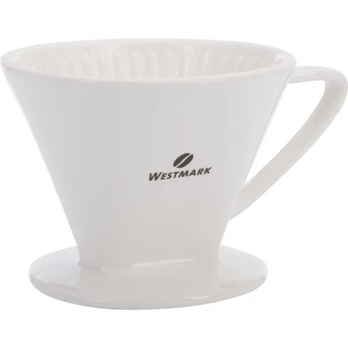 WESTMARK Porzellan-Kaffeefilter Brasilia für 4 Tassen - Praktischer Kaffeefilter aus hochwertigem Porzellan, ideal für ein vollmundiges Kaffeeerlebnis. Perfekt für Filterkaffeemaschinen und handgebrühten Kaffee.