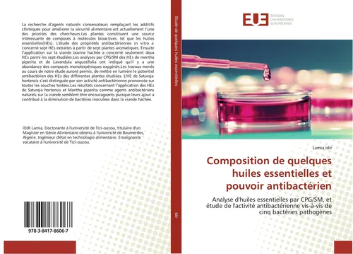 Composition de quelques huiles essentielles et pouvoir antibactérien Lamia Idir