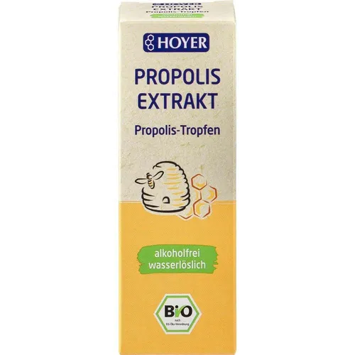 HOYER Propolis Extrakt Bio alkoholfrei 30 ml - Wasserlöslicher Propolis Extrakt, ideal zur Unterstützung des Immunsystems, perfekt für die tägliche Anwendung.