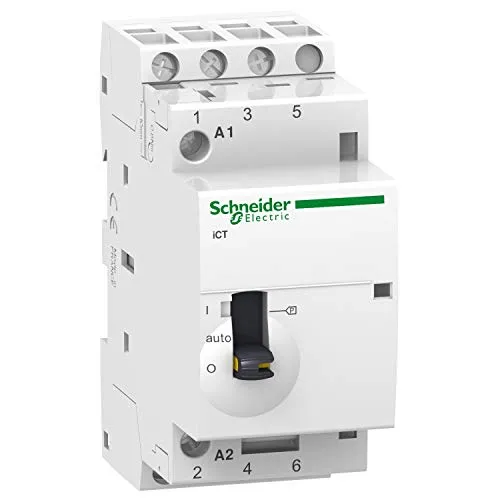 Schneider Electric A9C21833 Installationsschütz 3S 25A - Leistungsschalter für zuverlässige Steuerung mit 3 Schließerkontakten, ideal für industrielle Anwendungen, 25A bei 220-240VAC.