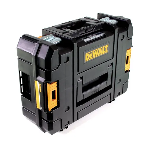 DeWalt TSTAK Box II DWST1-70703 Werkzeug Box - Werkzeugkoffer mit modularer Bauweise, ideal für den sicheren Transport und die Organisation von Werkzeugen und Zubehör.