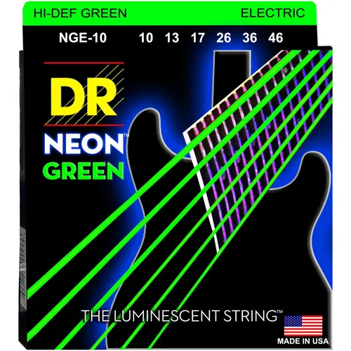 Saiten E-Gitarre DR Neon Green Medium Gitarrensaiten E- Gitarre NEU